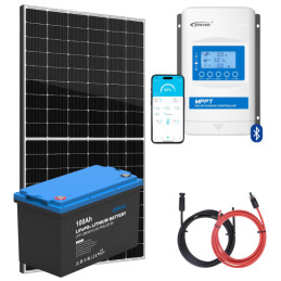 Panel słoneczny 435W z regulatorem 30A MPPT oraz akumulatorem 100Ah