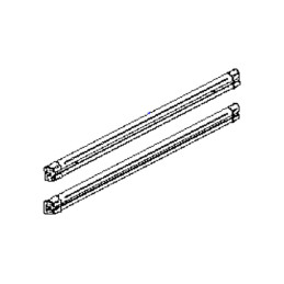 Szyna montażowa Elite Van i Van XT do VW Crafter, model od 2017 r., czarna, 2 sztuki