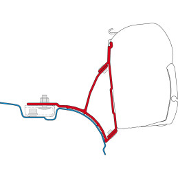 Fiamma Zestaw adapterów do markizy VW T5/T6 Transporter/Multivan dla F45