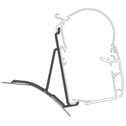 Adapter do Fiat Ducato H2 produkowanego od 2006/07 do markiz Dometic Series 1