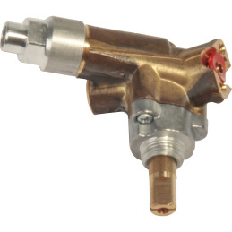 Zawór gazowy, kątowy do dużego palnika (pokrywa 75 mm) kombinacji Dometic, stary i seria H (nowy)