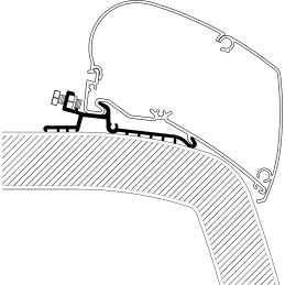 Thule Adapter Hymer SX do serii TO 6 i 9, 4 m