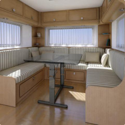 Kesseböhmer Rama Stołu Podnoszącego HTA 116, brązowa, 75 cm