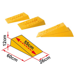 Fiamma Levelling Ramp Level System, 60 cm, 12 cm Jumbo, 2-Piece Set – Rampa poziomująca Level System, 60 cm, 12 cm Jumbo, zestaw