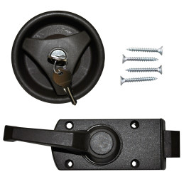 HSC Zamek do drzwi, ciemnobrązowy