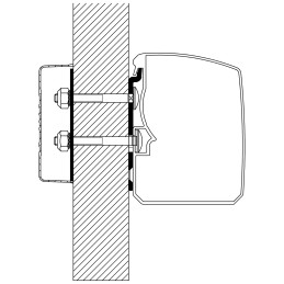 Adapter Flat Wall for Thule 3200