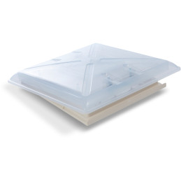 MPK Świetlik Model 46K z siatką przeciw owadom i roletą zaciemniającą, kremowo-biały