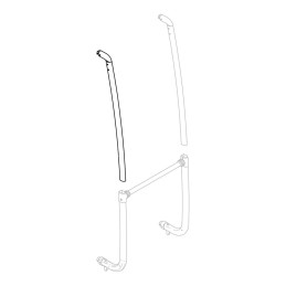 Górne ramię podporowe Thule Excellent LV, srebrne