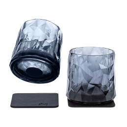 silwy Magnetyczne Plastikowe Szklanki Szare, Whisky