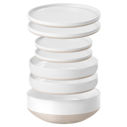 Brunner Zestaw stołowy 6-w-1 Odette, biały