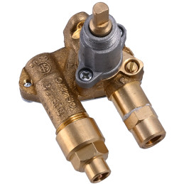 Zawór gazowy, kątowy do płyt i kombinacji Dometic z pokrywą palnika ø 6.3 cm, nowy