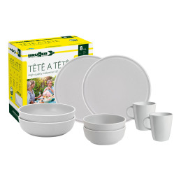 Brunner Zestaw naczyń stołowych Tête-à-Tête Dolomit, biały