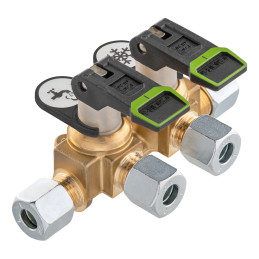 GOK Blok dystrybucyjny KSV-AB2 Short, ø 8 mm