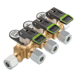 GOK Blok dystrybucyjny KSV-AB3 Short, ø 8 mm