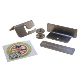 secure camper Ochrona Okna dla Aero Frame, srebrny, S