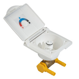 LILIE Przyłącze prysznica zewnętrznego ø 10 mm, białe