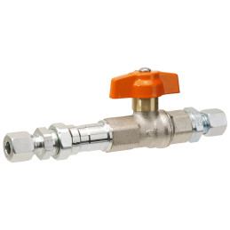 GOK Zawór kulowy z TAE PS 5 bar, obie strony RVS 8