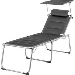 Brunner Leżak słoneczny Marbella High H2L, szary węgiel