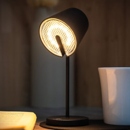 silwy Magnetyczna Lampa PORTOFINO z Zestawem Ustawienia i Podkładką, czarna