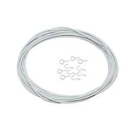 Fawo Spirala do zasłon Spannfix, jasnoszara, 50 m