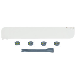 Płyta Bazowa z Zestawem Magnetycznym MagSpike Set L+ z Zintegrowanymi Hakami, biała