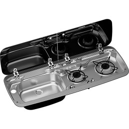 Kuchenka z umywalką Dometic MO 9222L, umywalka po lewej