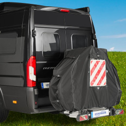 Hindermann Pokrowiec ochronny na rower Universal Blackline na maksymalnie 2 rowery