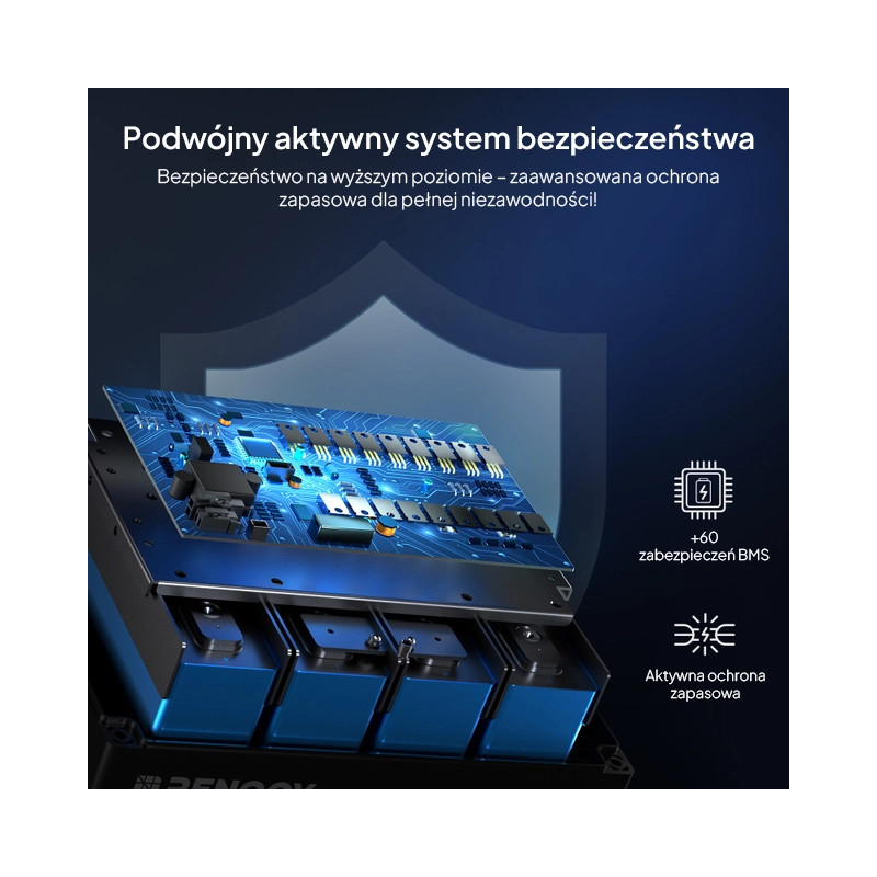 Akumulator Renogy LiFePO4 12V 100Ah Pro Smart z Bluetooth i funkcją samonagrzewania