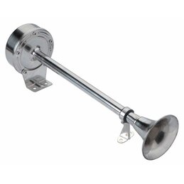 Elektryczna trąbka sygnalizacyjna do łodzi, stal nierdzewna, 12V, 400 mm