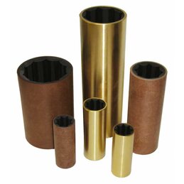 Gumowe łożysko z metalową osłoną zewnętrzną, średnica wewnętrzna 35 mm, zewnętrzna 50 mm, długość 140 mm