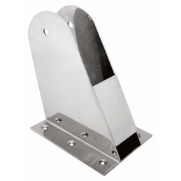 Podstawa masztu ze stali nierdzewnej 304, wymiary 160 x 125 mm