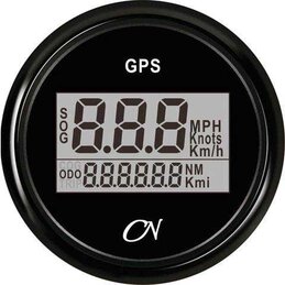 Wskaźnik prędkości GPS czarny do jachtów i łodzi