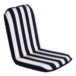 Siedzisko Komfortowe Classic Regular z niebiesko-białymi paskami, 100 x 48 x 8 cm