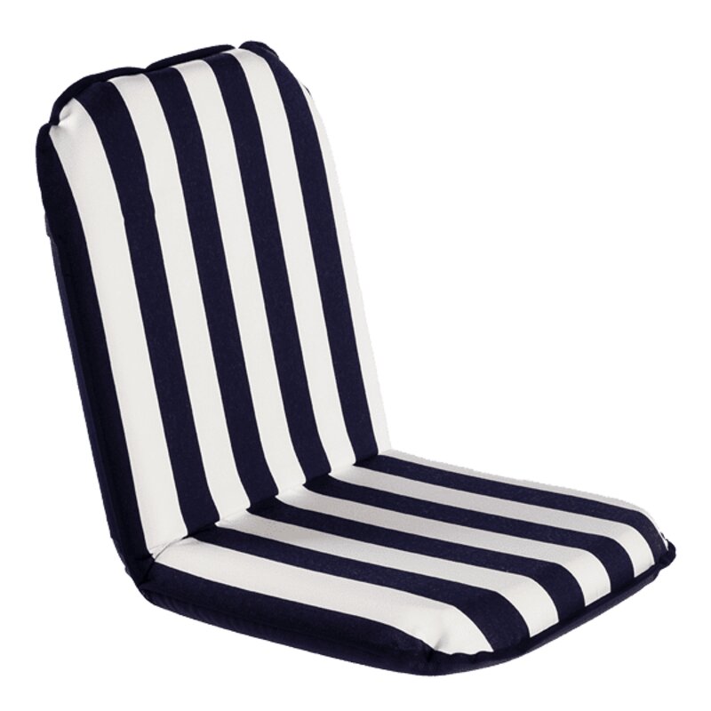 Siedzisko Komfortowe Classic Regular z niebiesko-białymi paskami, 100 x 48 x 8 cm