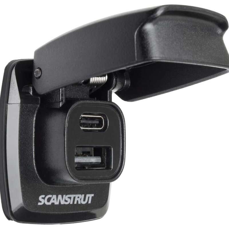 Scanstrut Flip Pro z USB-A i USB-C do łodzi i jachtów