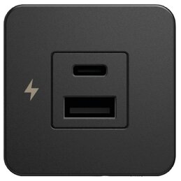 Scanstrut Podwójna płytka USB-A + USB-C do jachtów, czarny