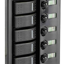 Panel sterowania 5V antracytowy z 5 przełącznikami