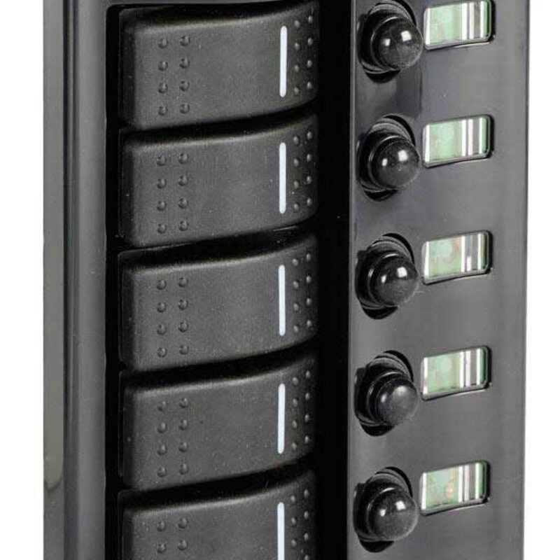 Panel sterowania 5V antracytowy z 5 przełącznikami