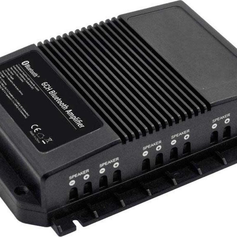 Wzmacniacz Bluetooth 4 kanały + 2 subwoofery, 12V do łodzi
