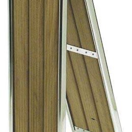 Trap składany z drewnem Iroko, 160 cm