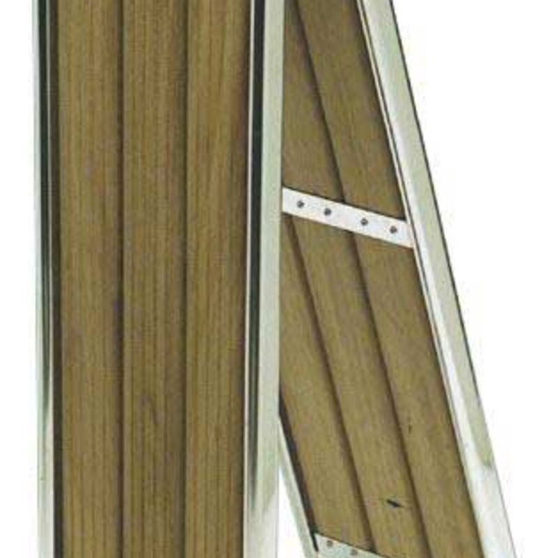 Składany trap z drewna Iroko, 220 cm do jachtów