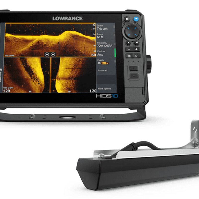 HDS-10 PRO z ActiveImaging HD 3-w-1 przetwornikiem do łodzi