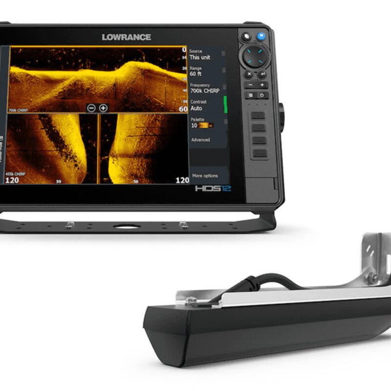 HDS-12 PRO z ActiveImaging HD 3-w-1 przetwornikiem do łodzi