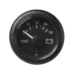 Wskaźnik napięcia Veratron 12V czarny