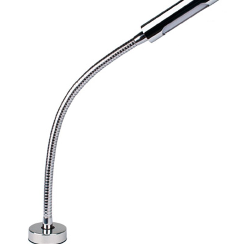 Lampa Califfa RD30 z chromowanym materiałem i oświetleniem białym/czerwonym
