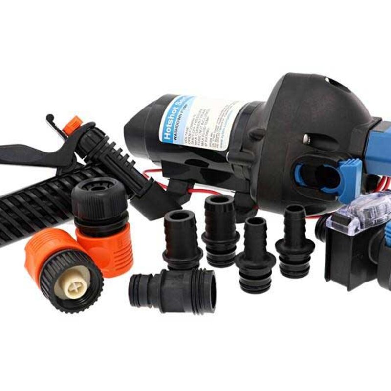 Pompa Hotshot 3 12V z przepływem 11 l/min i ciśnieniem 50 PSI do jachtów