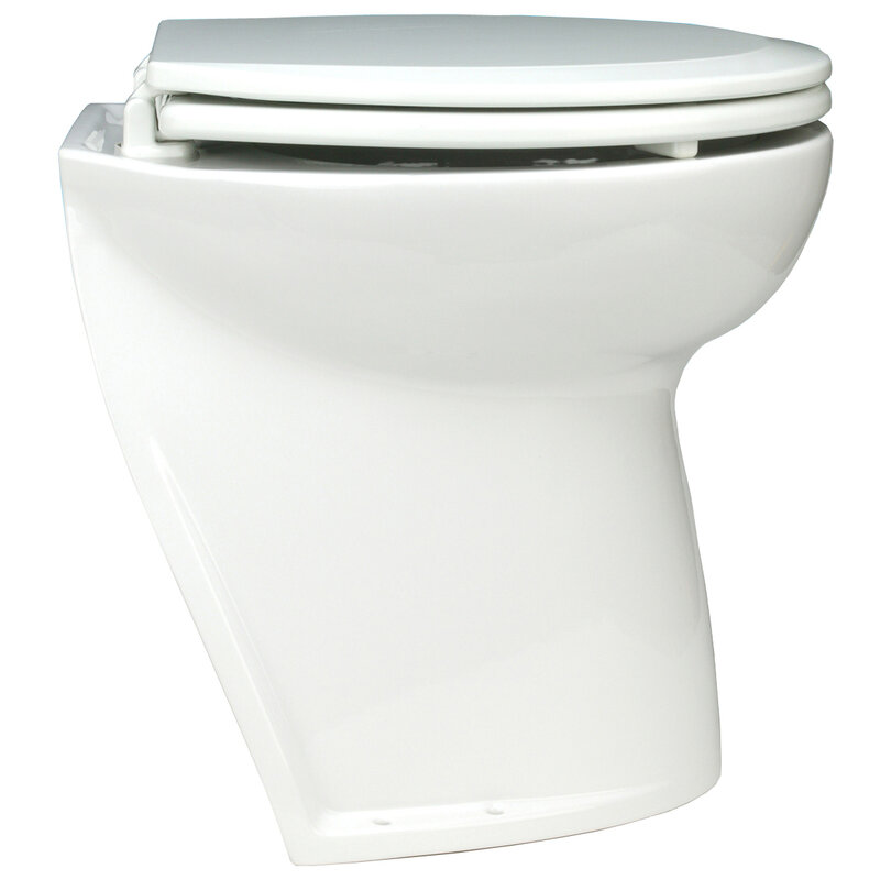 Toaleta morska Jabsco Deluxe Flush DF17A z cichym zamykaniem