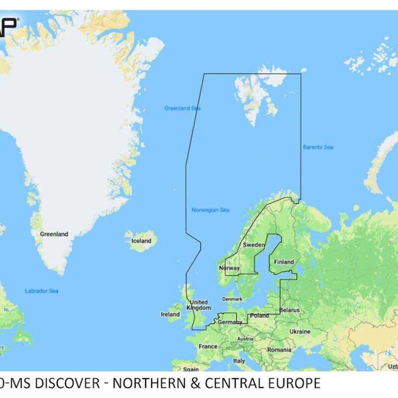 Discover - Północna i Centralna Europa MAX-N+ do nawigacji jachtowej