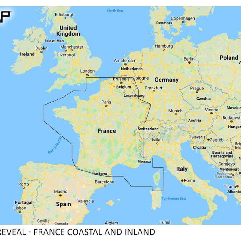 Reveal - Nawigacja dla wybrzeża i wód śródlądowych Francji - Max-N+