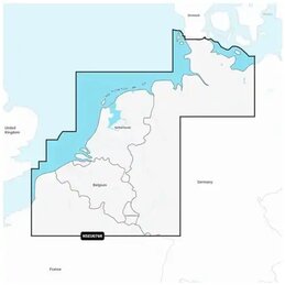 Karta nawigacyjna Navionics+ NSEU076R dla Beneluksu i Niemiec